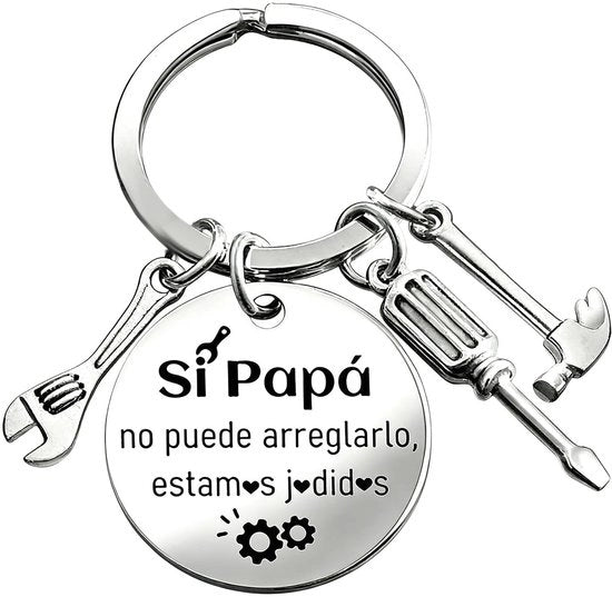 Sostegno per chiavi con frase in spagnolo per il Giorno del Padre - Regalo divertente per il papà