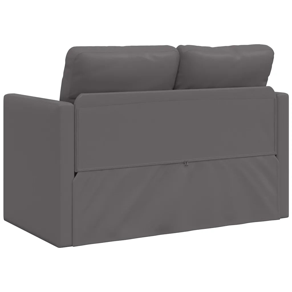 Divano letto | Sof¨¤ letto | Letto singolo da Terra 2 in 1 Grigio 112x174x55 cm Similpelle