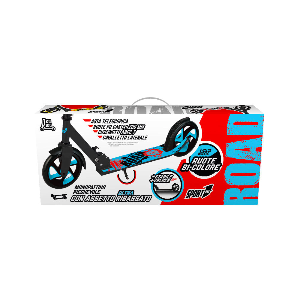 Monopattino 2 Ruote Pieghevole per Bambini Ruote 200 mm Azzurro o Giallo