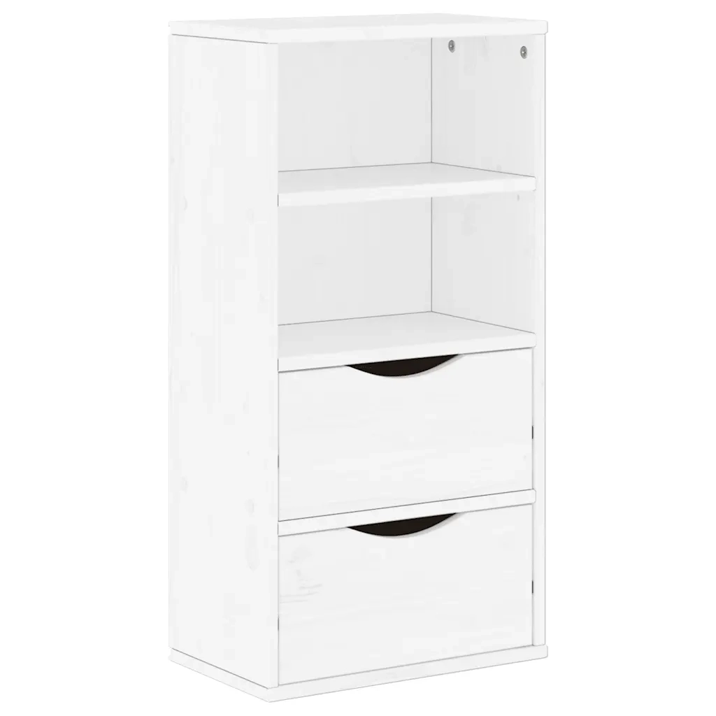 Mobile TV 5 pz con Contenitore ODDA Bianco in Legno di Pino 3365375