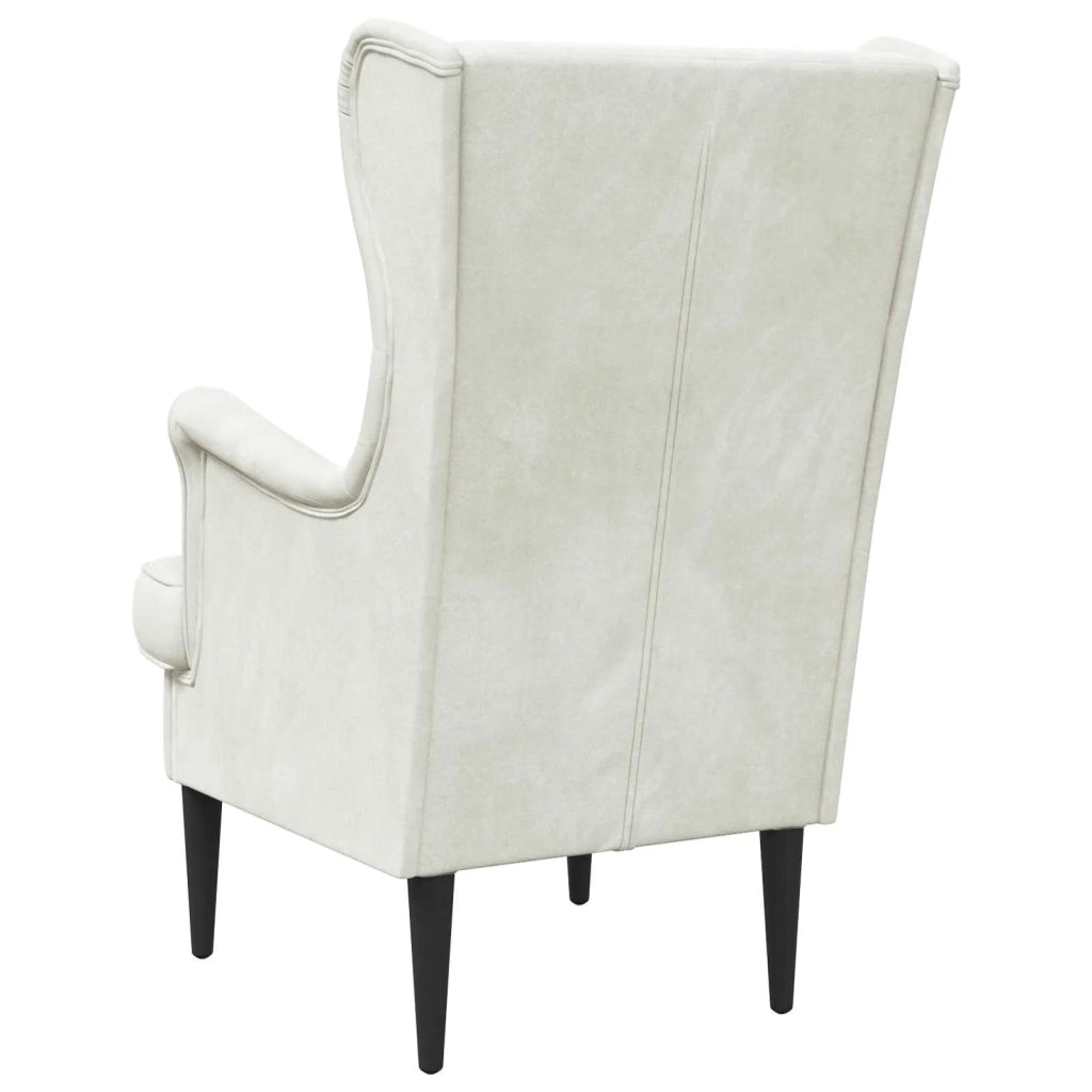 Poltrona | Sedia Relax Crema Velluto