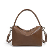 Borsa a mano/borsetta da donna in vera pelle marrone
