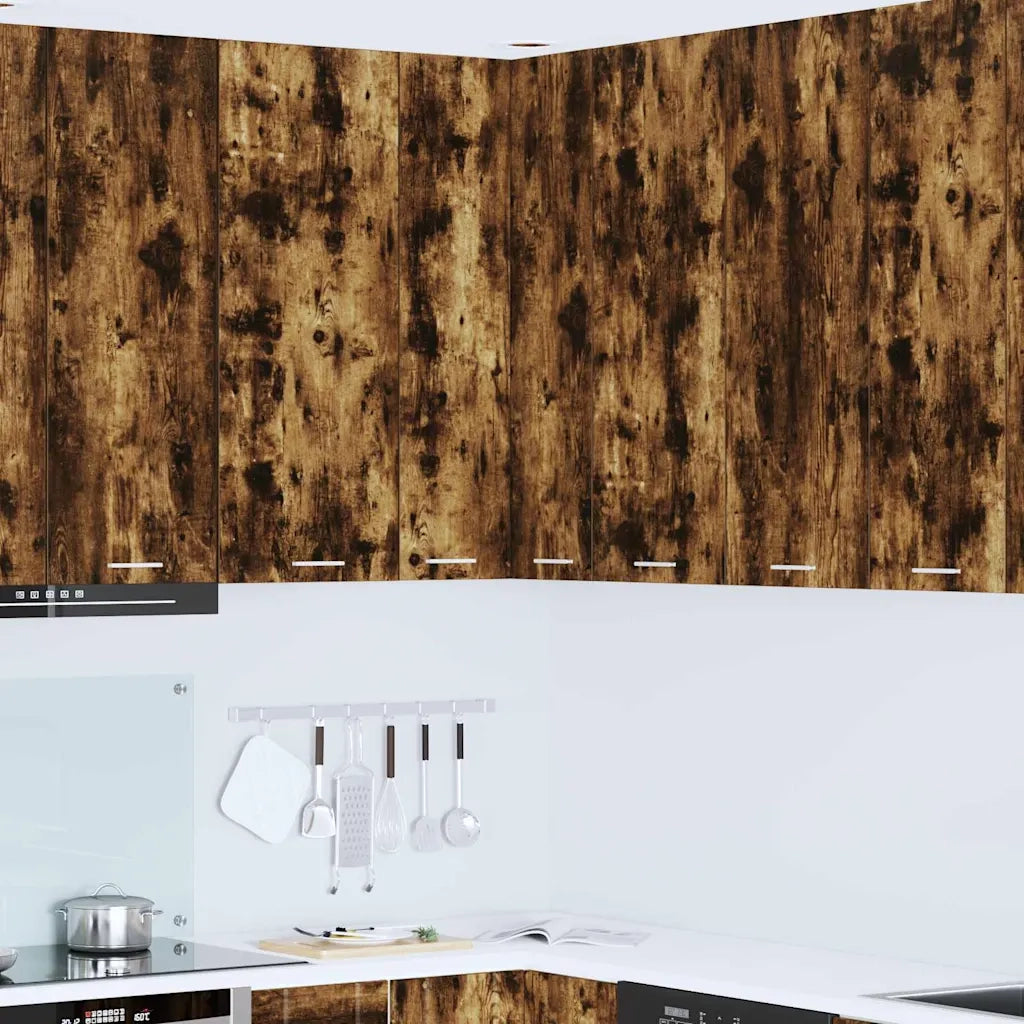 Armadio pensile Rovere Affumicato e Bianco 57 x 57 x 100 cm