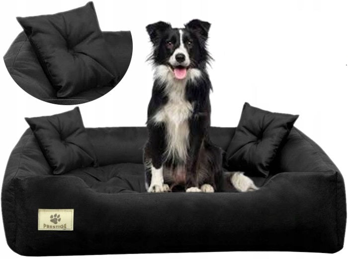 AIO FACTORY 115x95 cm PRESTIGE Letto per cani impermeabile nero