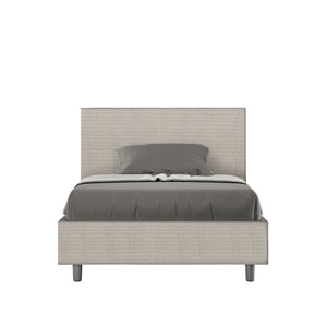 Letto 1 Piazza e Mezzo 120x190 cm Senza Rete Adele Labirinto 01 Bianco