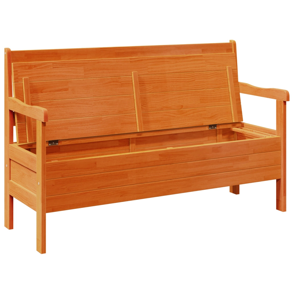 Panchina da esterno in acacia 119x76x44 cm in legno solido di pino