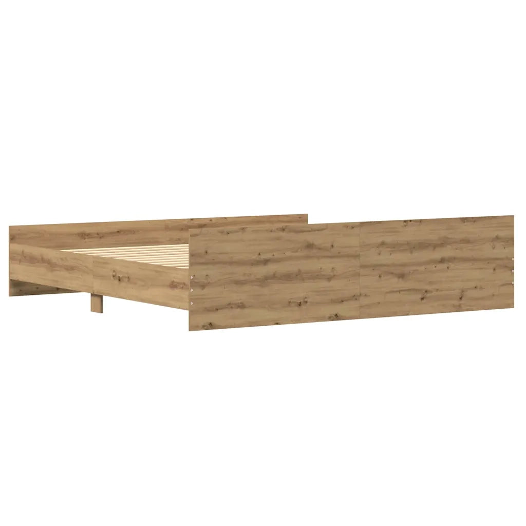 Struttura del letto Rovere artigianale 203 x 203 x 50 cm 3329304