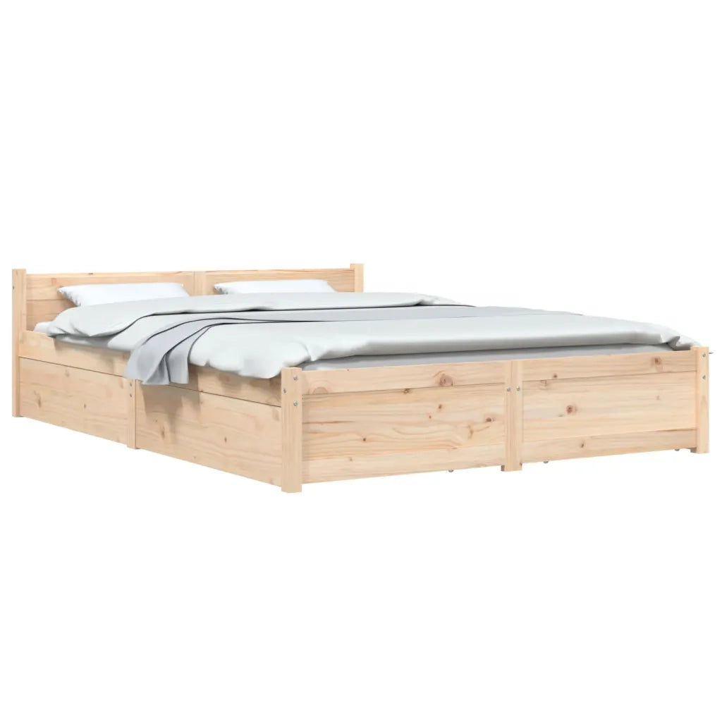 Giroletto con Cassetti-Struttura Letto con contenitore 150x200 cm King Size 897706