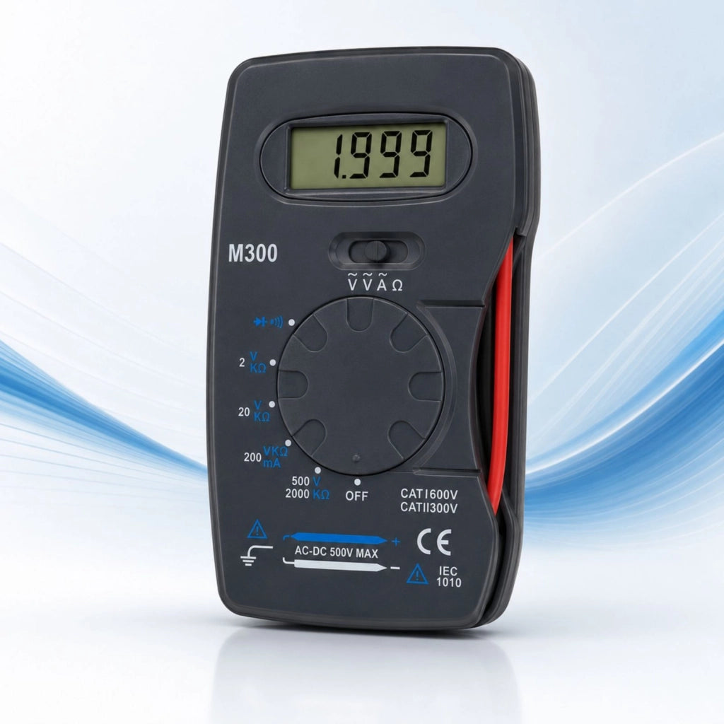 Multimetro Digitale M300, Tester AC/DC 500V con Display LCD