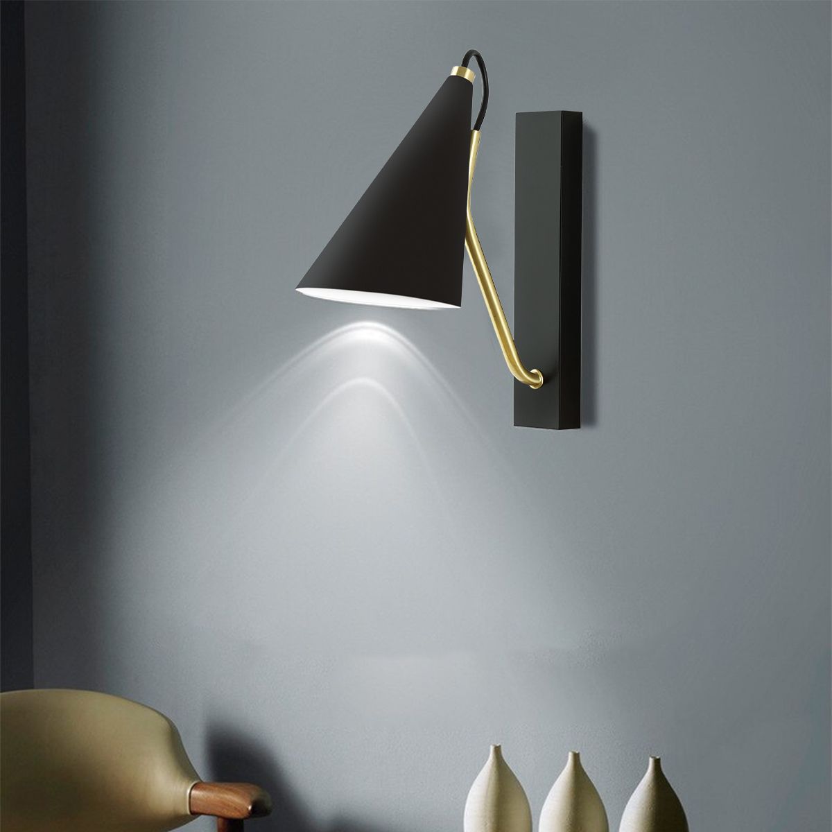 Lampada Da Parete APP1124-1W Black