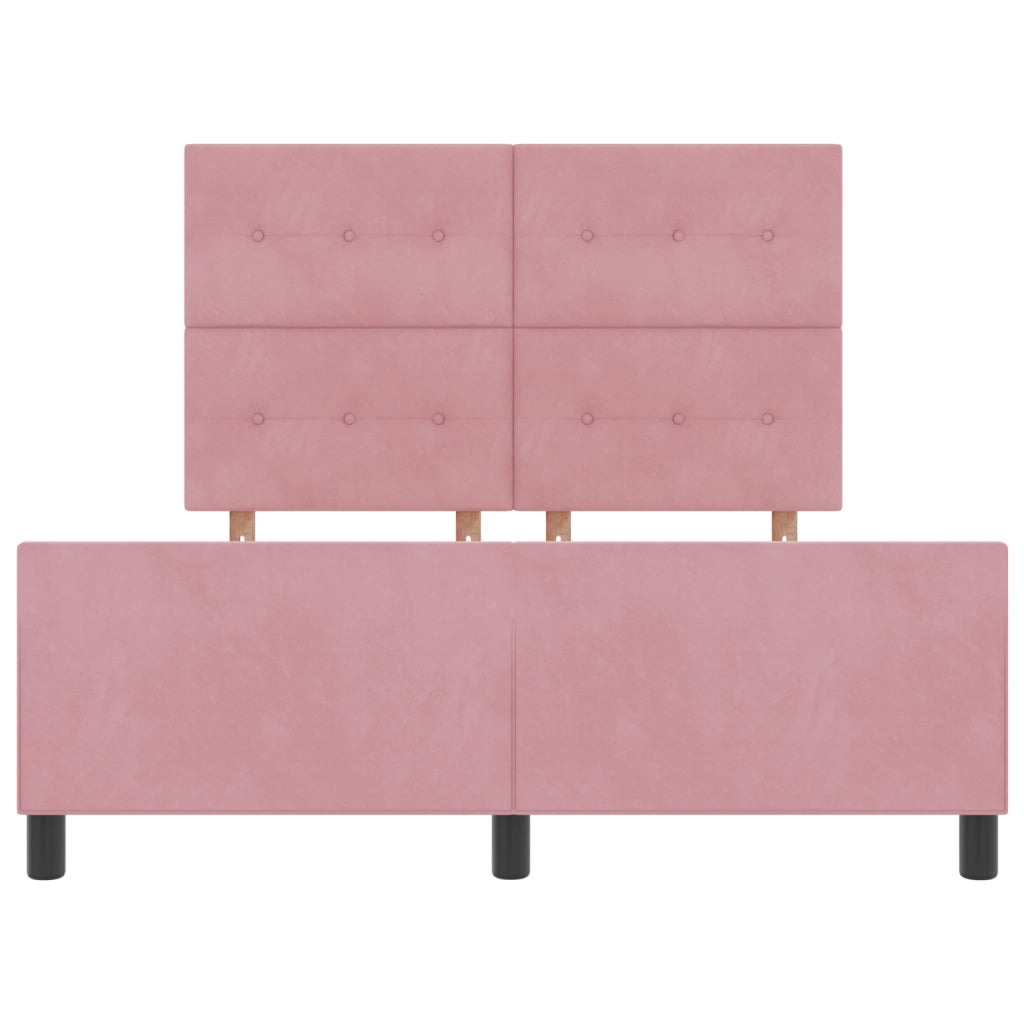 Struttura del letto  Rosa 140x200 cm Velluto