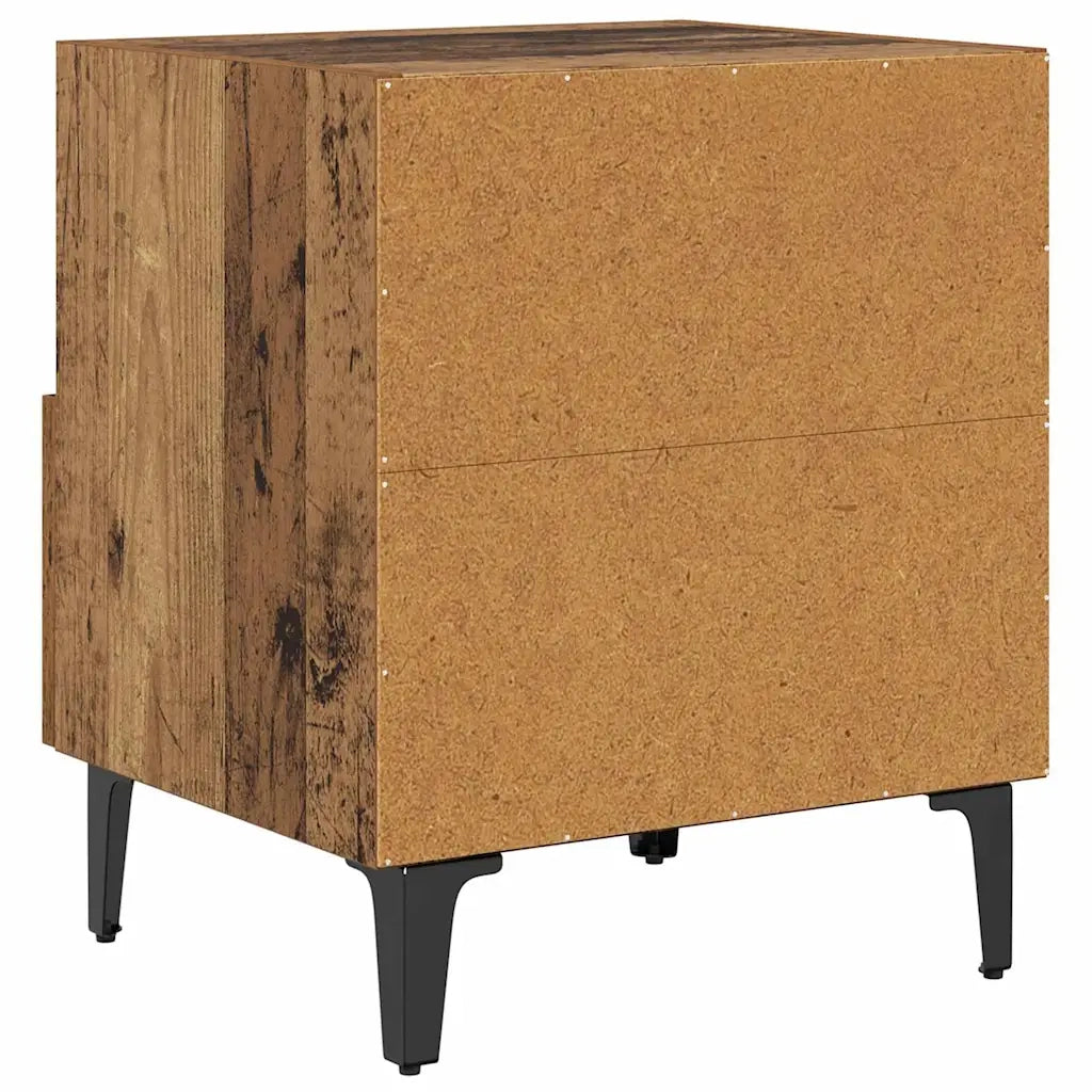 Comodino | Armadio da Notte | Mobiletto da notte con cassetto Legno vecchio 40 x 35 x 47,5 cm