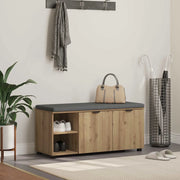 Panca per scarpe con cuscino Rovere Artigianale 906137