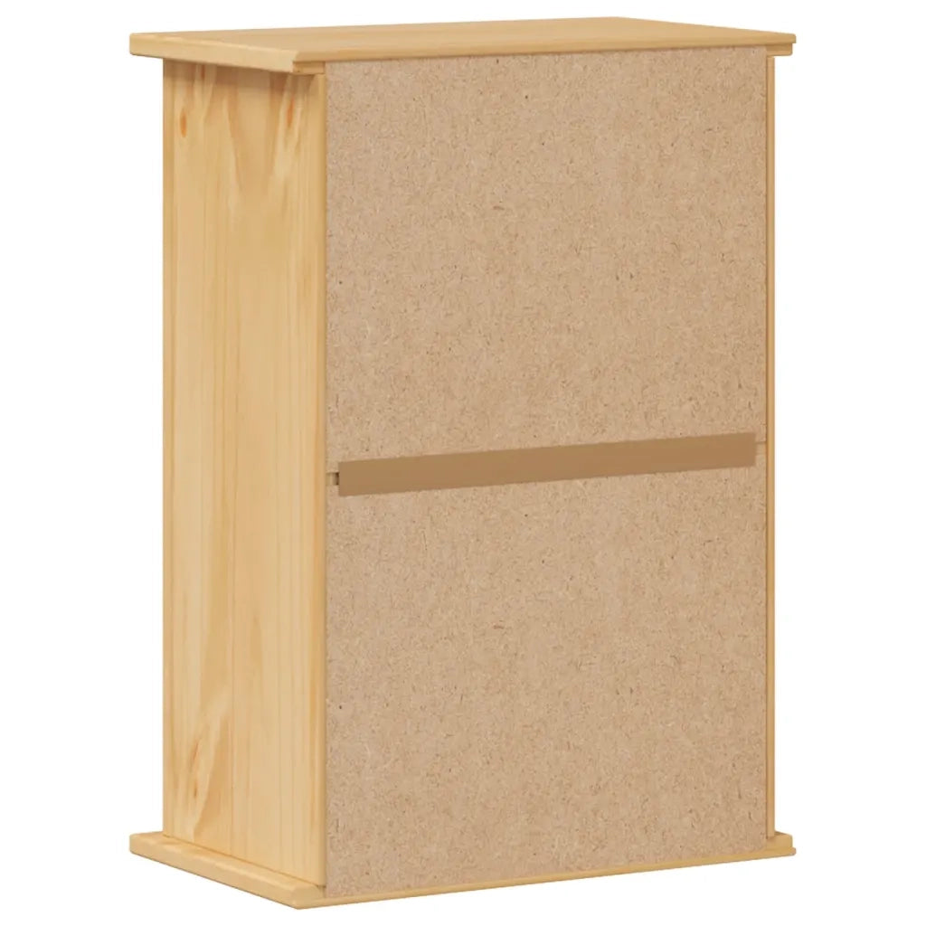 Mobile Bagno a Parete Corona 45x27x64,5cm Legno Massello Pino 4013401