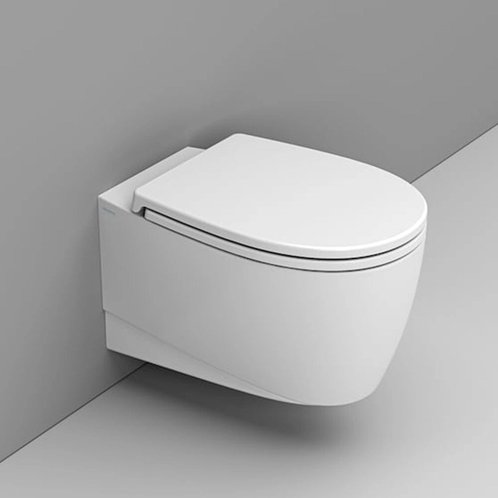 Wc sospeso bianco lucido con scarico rimless Demy Dolomite