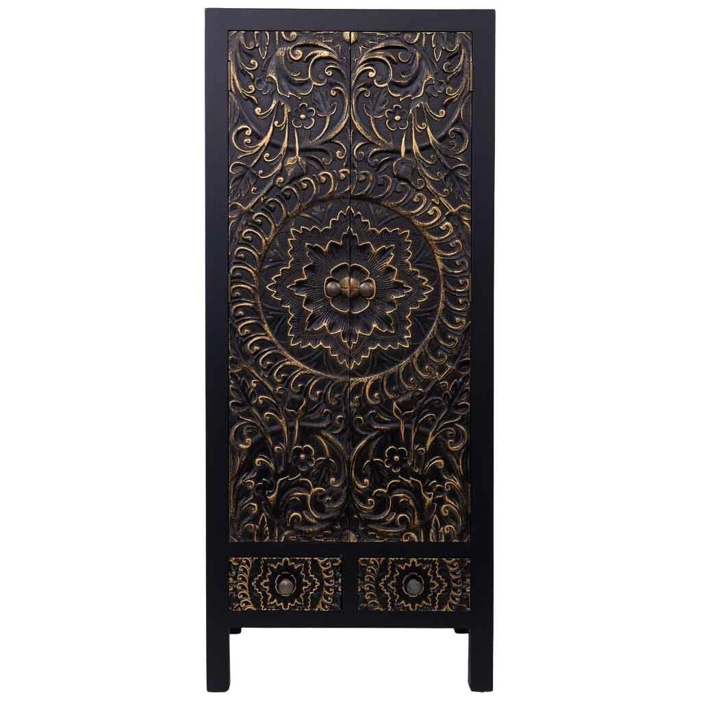 Armadio in legno con 2 cassetti e 2 porta 50x34,5x121h cm