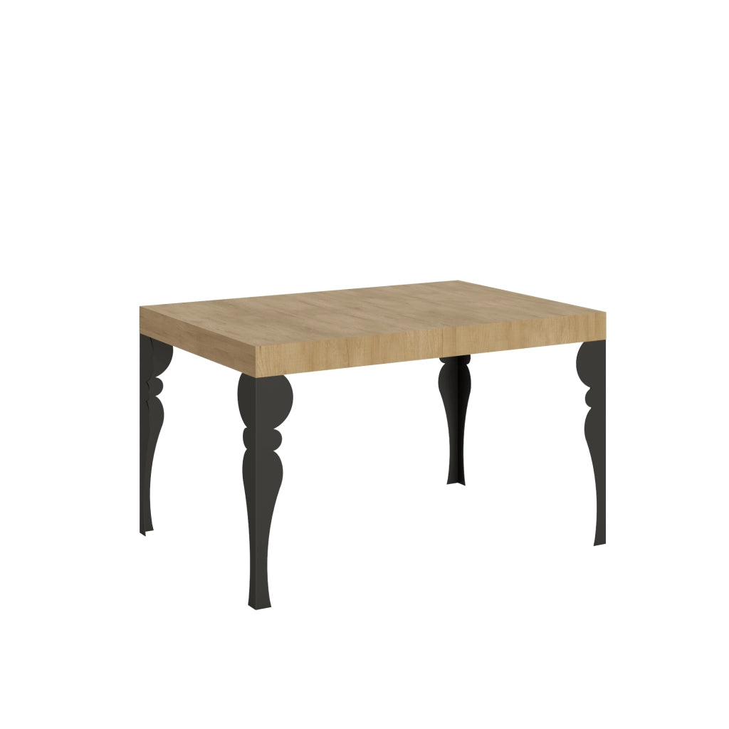 Tavolo allungabile 140/400x90 cm Paxon quercia natura gambe antracite