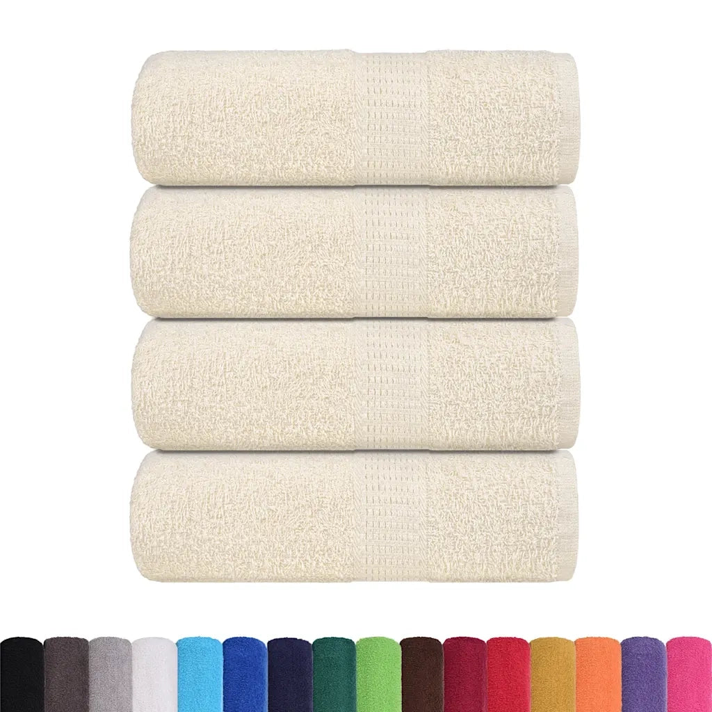 Asciugamani FROGN 4 pz Crema 30x30 cm 360 g/m² 136993