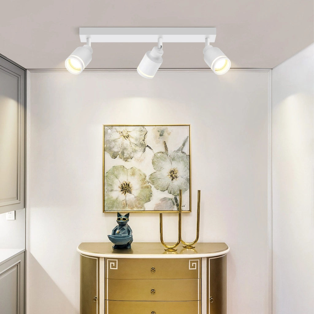 ZMH Faretto da soffitto 3 fiamme giratori 355° a sospensione moderni per corridoio camera letto