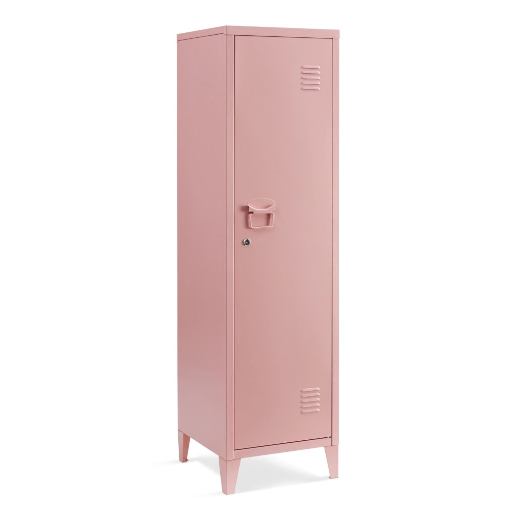 Armadio da Ufficio Kurikka Acciaio Rosa [en.casa]