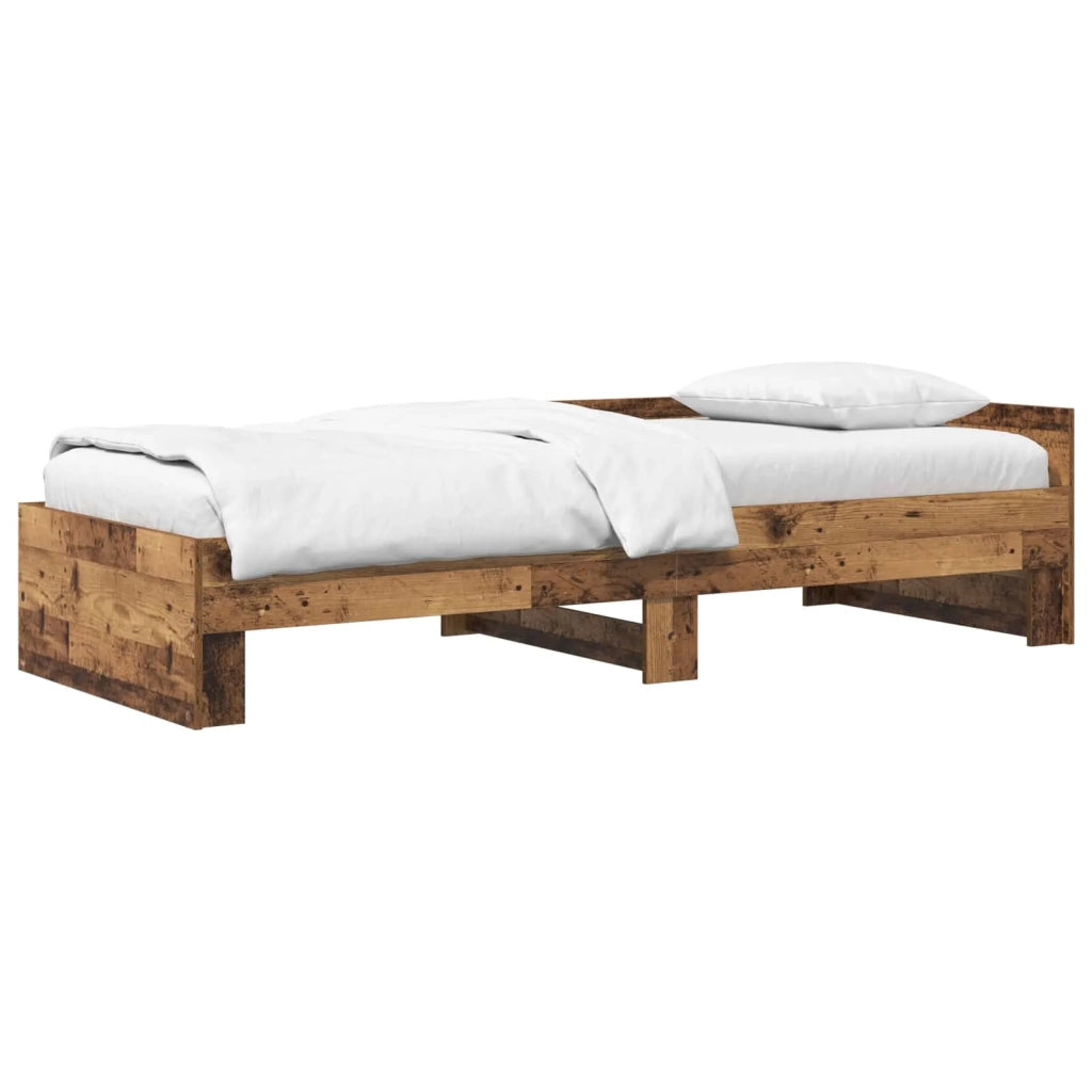 Struttura letto con testata Legno antico 80 x 200 cm