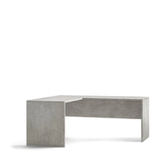 Scrivania Angolare Sx L180 In Kit Cemento cm 180x169x76h - Sarmog