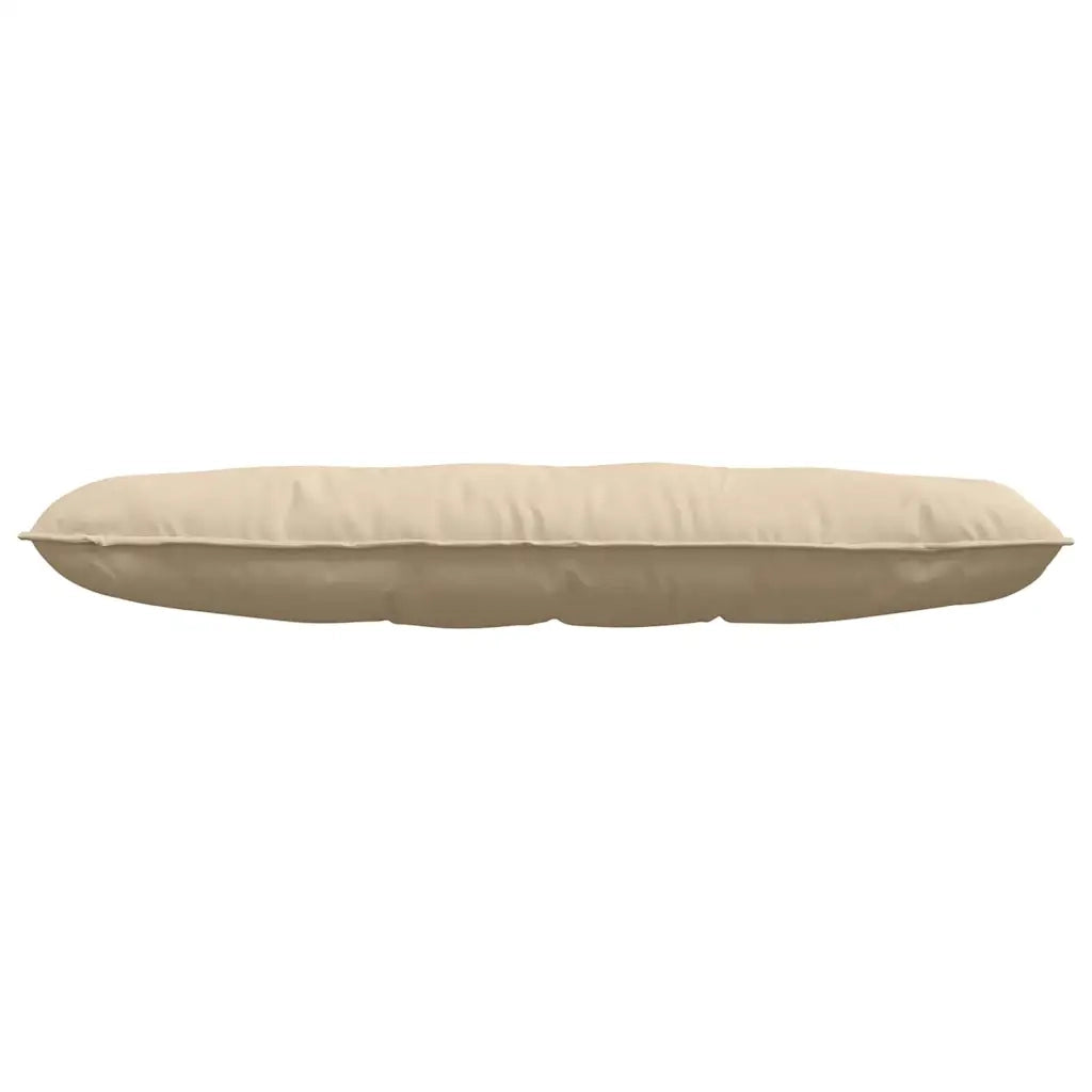 Cuscino per Schiena Crema 140 x 50 cm Tessuto in Microfibra