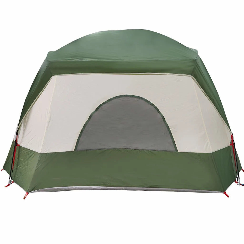 Tenda Familiare Cabina per 6 Persone-Tenda da campeggio Verde Impermeabile 205255