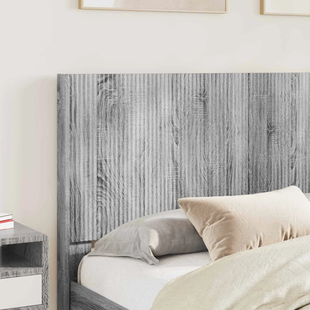 Struttura del letto con stoccaggio e testata Sonoma grigio 3414114