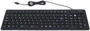 Tastiera Portatile - Opvouabile - Impermeabile e Silenziosa - Collegamento USB - Adatta per PC e Laptop - Nero