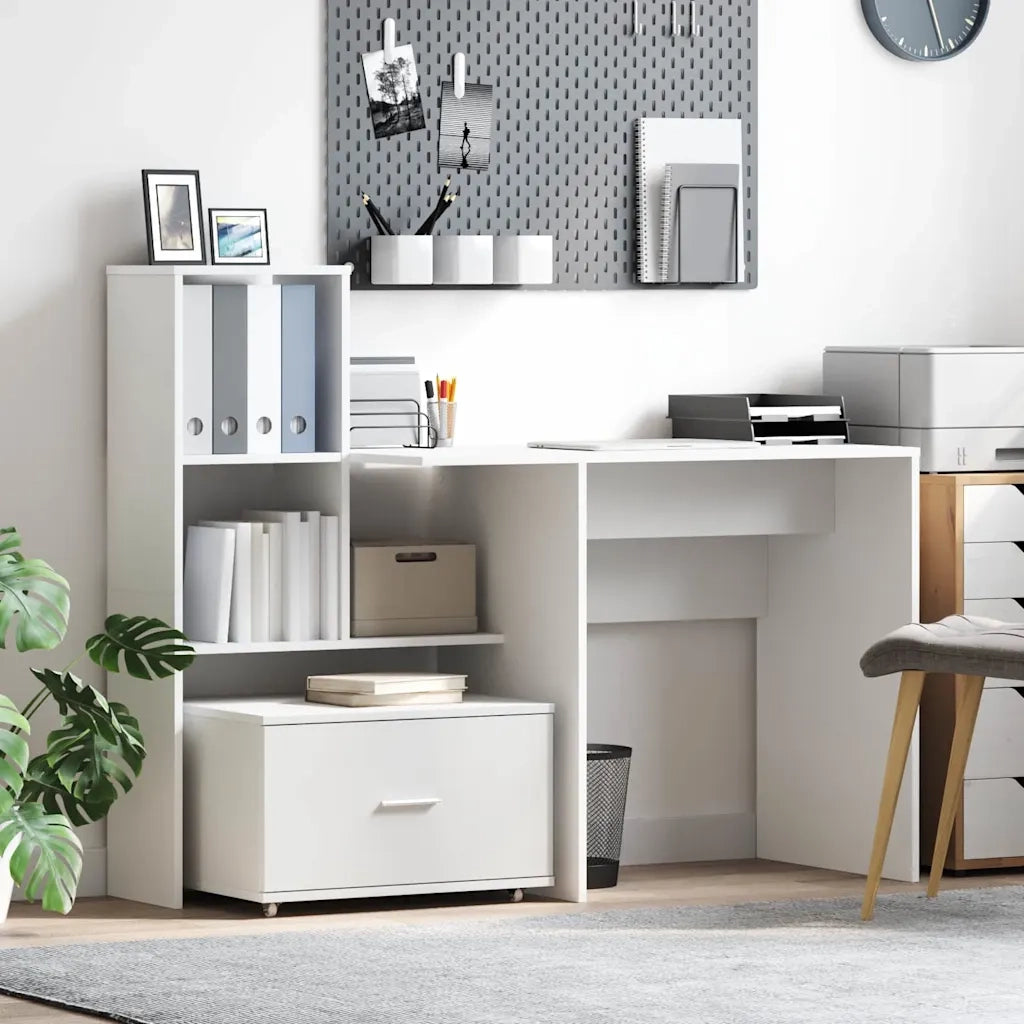 Mobile con Cassetti con ruota Bianco 55 x 45 x 31 cm 869306