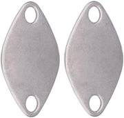 Pannello di chiusura a doppia foglia - 2 pezzi - Acciaio inossidabile - Pannello EGR - Adatto per ESPACE/LAGUNA - Duraturo e facile da installare - Copertura del pannello
