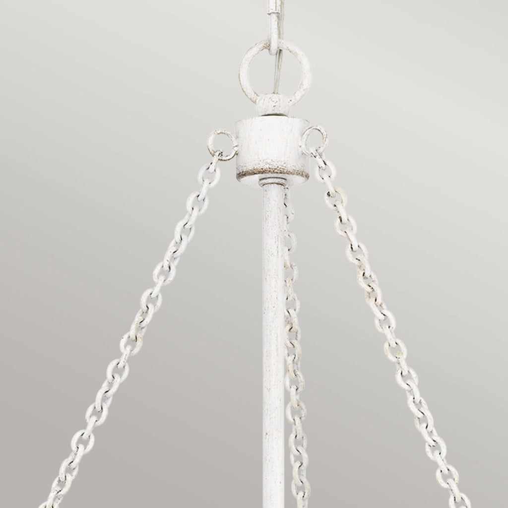Lampada a sospensione Waylon Quoizel Ø50 bianco/beige 4xE27