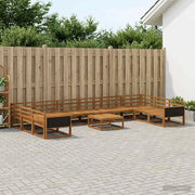 Set di divani da esterno 11 pcs Naturale 3382932