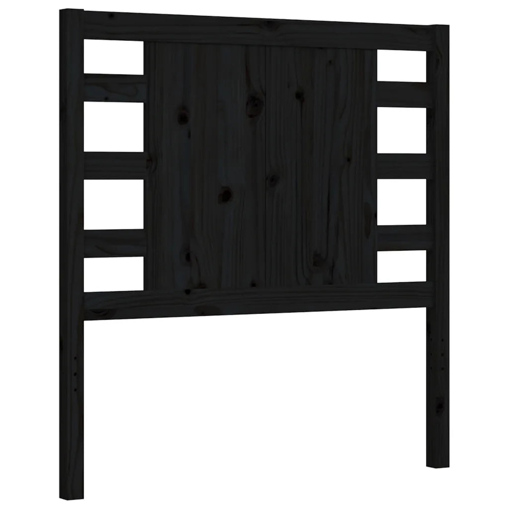 Giroletto con Testiera Nero Small Single in Legno Massello 3192780