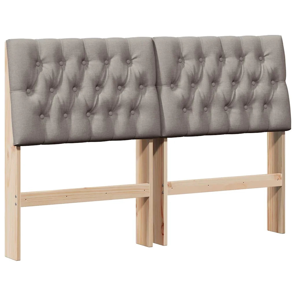 Testiera imbottita-Testiera con Cuscini-Testata Talpa 150 cm Pino massello 882735