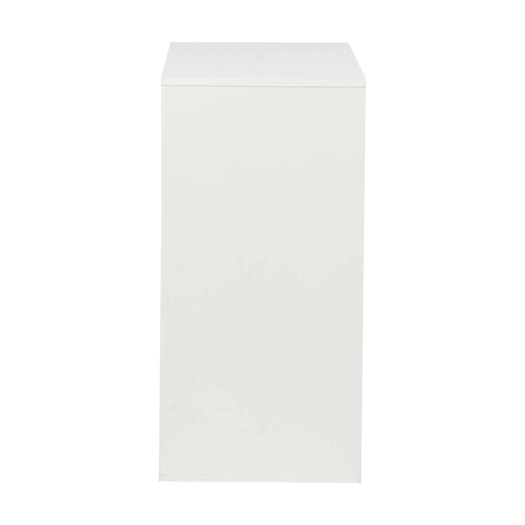 Libreria, modulo di stoccaggio in legno 2 mensole, bianco