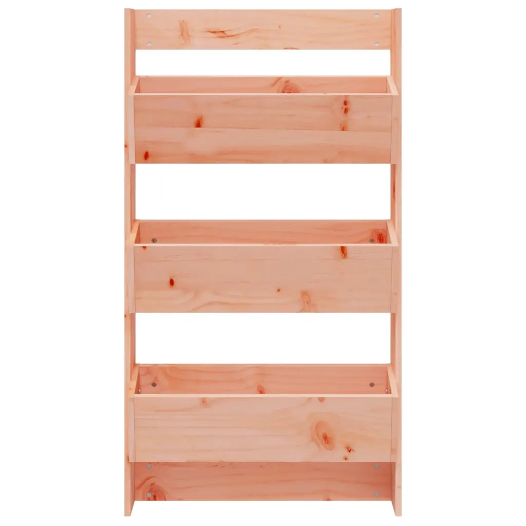 Fioriera da parete in legno massello di abete di Douglas 60 x 18,5 x 110 cm design verticale ergonomico giardino moderno 02_0048494