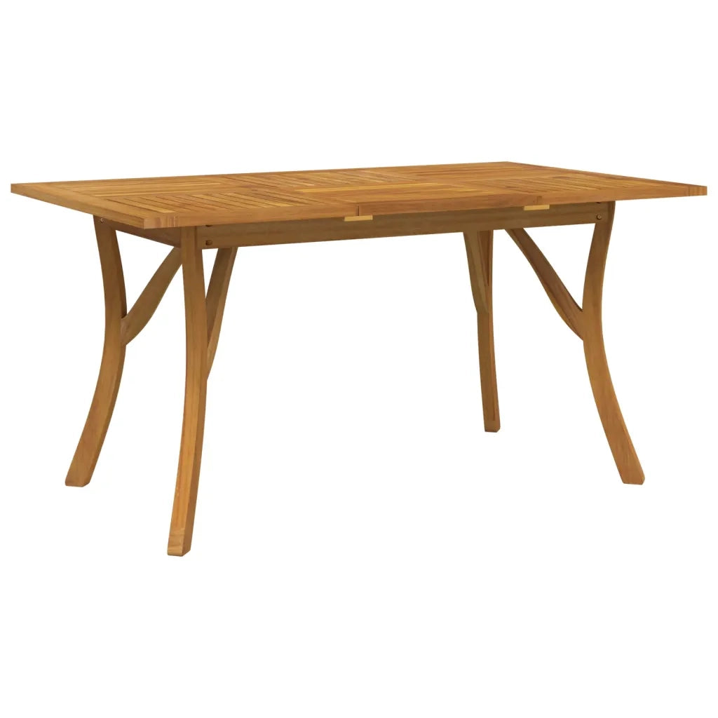 Tavolo da Giardino 150x90x75 cm Legno Massello di Acacia 363308