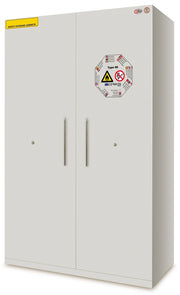 Armadio di sicurezza certificato contro il fuoco 90 minuti EN 14470-1 a doppia anta battente cm. 120x60x195h