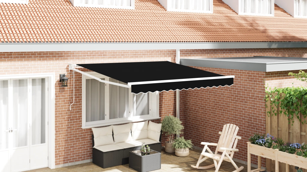 Tenda retrattile automatica  Nera 350x250 cm