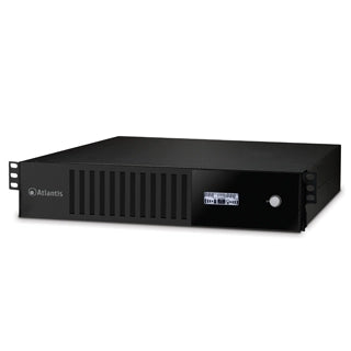 Ups atlantis a03-hp3001-rc 3000va (1800w) server rack-2u sinewave line interactive con avr boost e buck lcd 8*iec sw contr. incl