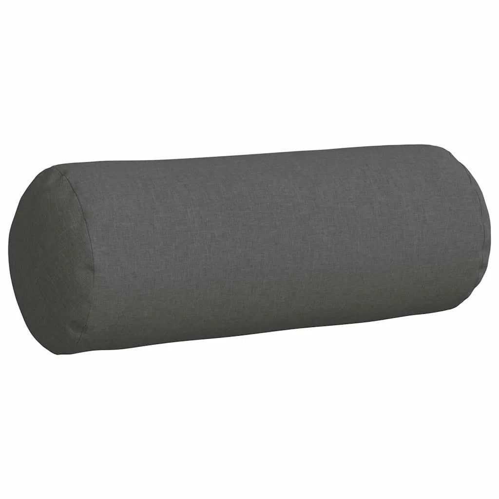 Cuscini a rullo 2 pcs Grigio scuro Ø 25 x 70 cm Tessuto