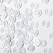 40 paia di viti di plastica trasparenti, viti di pressione invisibili per cucire, viti di plastica trasparenti per progetti di fai da te, cucire abiti (7 mm/0,27 pollici)