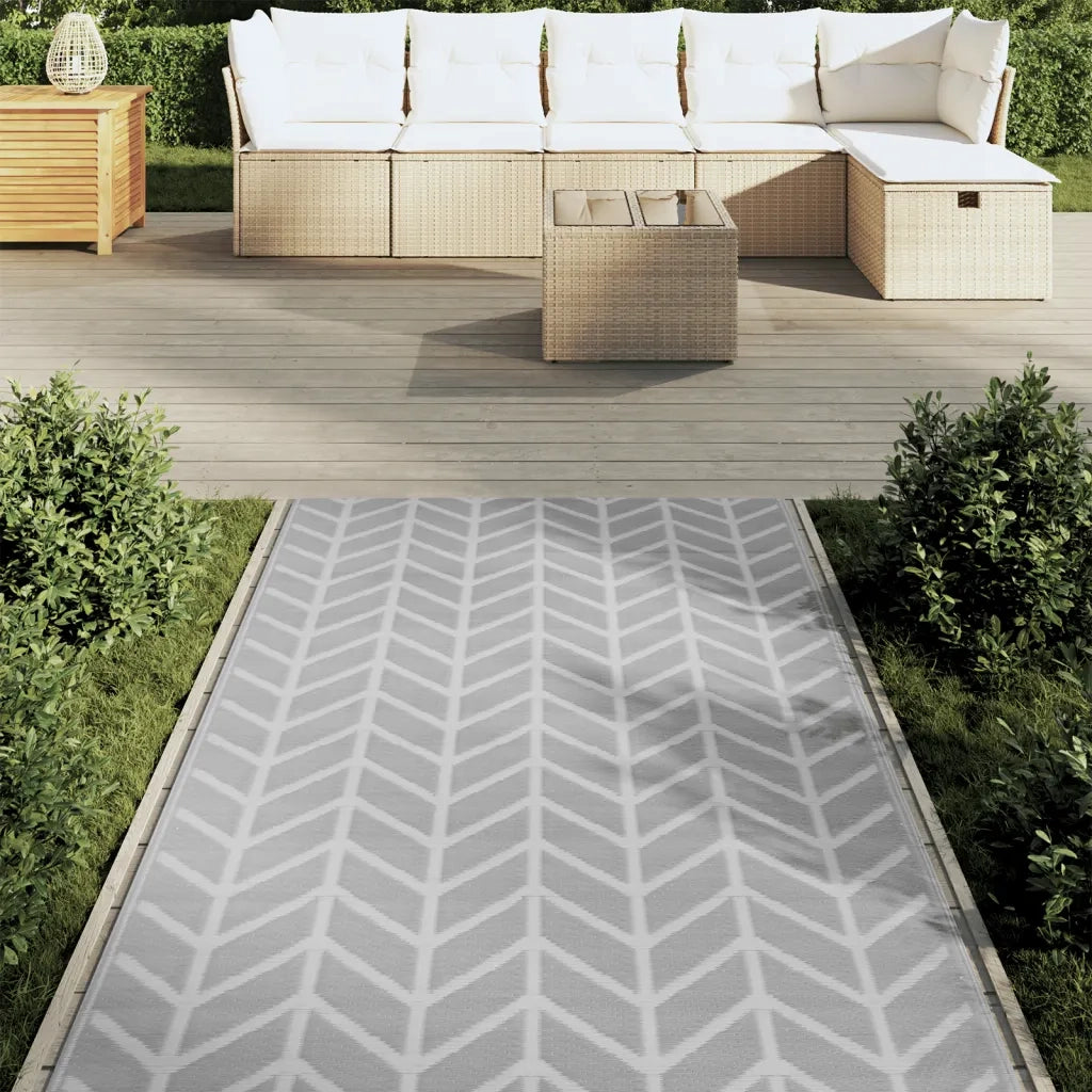 Tappeto da Esterni ARAKIL Grigio 120x180 cm in PP CFW2056770