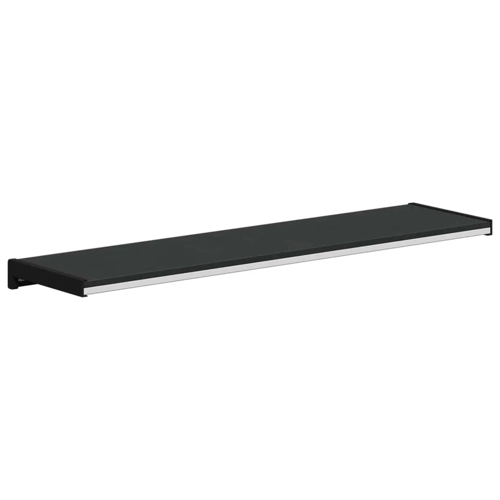 Soglia della Finestra Nero con Venature del Legno PVC CFW1784041