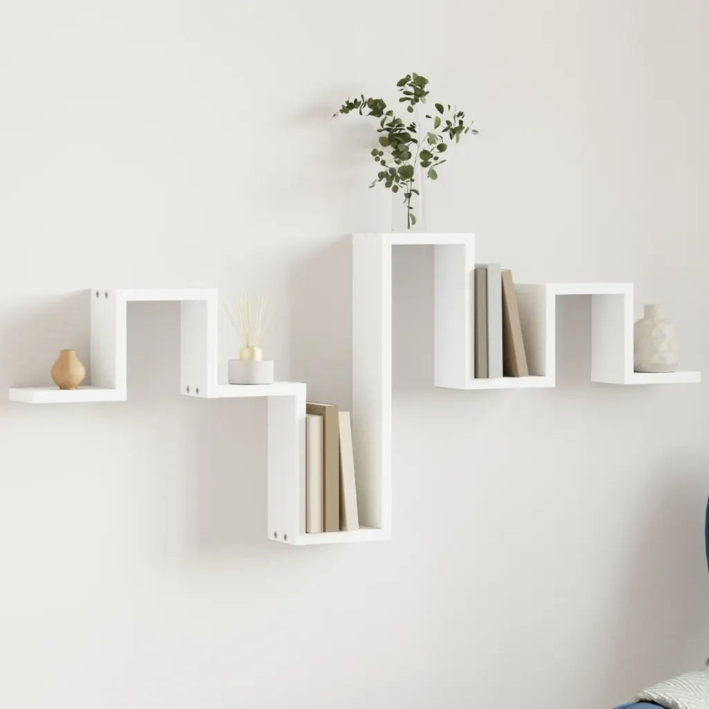 Scaffale a parete | Ripiano a parete | Mensola a parete Bianco 104,5x10x43 cm in Legno Multistrato