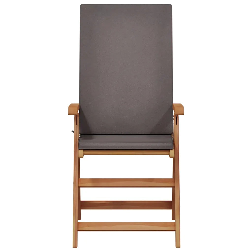 Sedia da Giardino 8 pcs Marrone e Grigio 57 x 71.5 x 104 cm