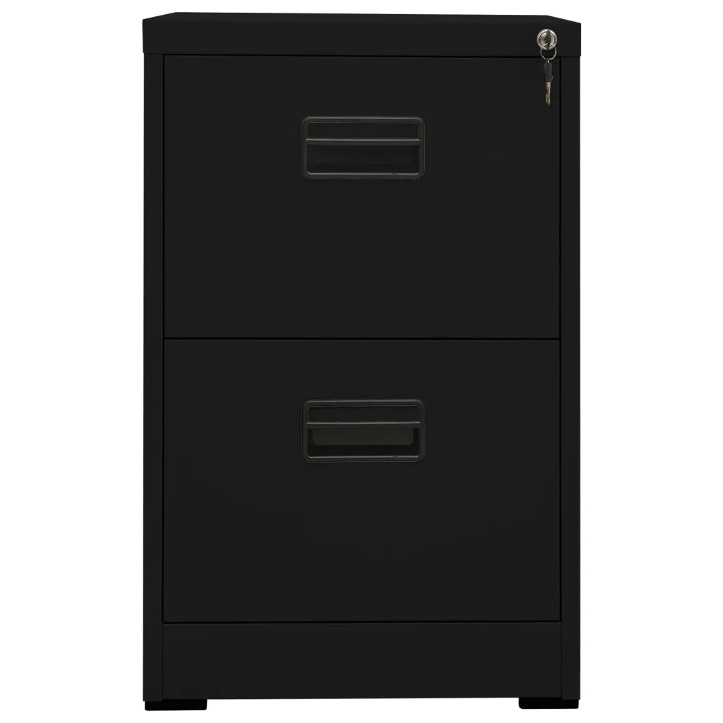 Schedario Nero 46x62x72,5 cm in Acciaio 336272