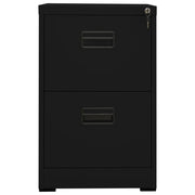 Schedario Nero 46x62x72,5 cm in Acciaio 336272